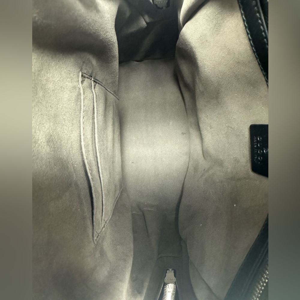 💯Authentic Gucci Black Supreme GG Monogram Mini Backpack - Picture 6 of 7